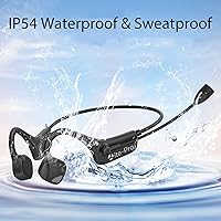 Vista 7 de Audífonos Bluetooth con micrófono, auriculares de diadema con micrófono, audífonos con cancelación de ruido y conexión multipunto Bluetooth 5.0