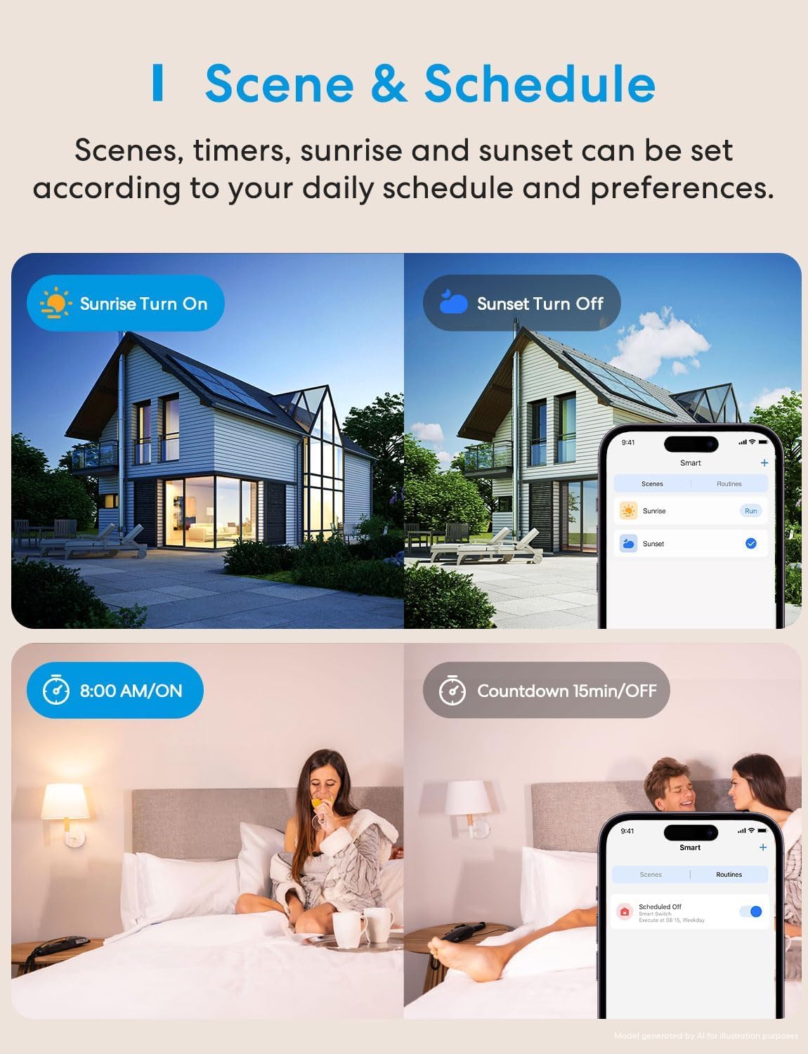 Meross - 3-Wege-Smart-Schalter für Smart Lichtschalter, kompatibel mit Apple HomeKit, Siri, Alexa, Google Assistant und SmartThings, 2,4 GHz WLAN-Lichtschalter erforderlich