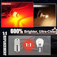 Vista 2 de Bombillas de LED iBrightstar con proyector 9-30 V, de baja potencia muy brillante 1157 2057 2357 7528, BAY15D. Repuestos para luces de freno Rojo