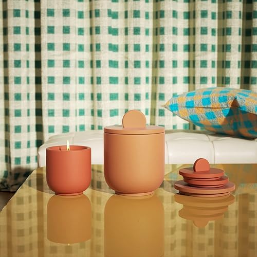 Miniatura 5 de BOOWAN NICOLE Nórdico Simple Estilo Cemento Vela Tarro Molde de Silicona Molde de Contenedor de Vela de Concreto Recipiente de Decoración para el