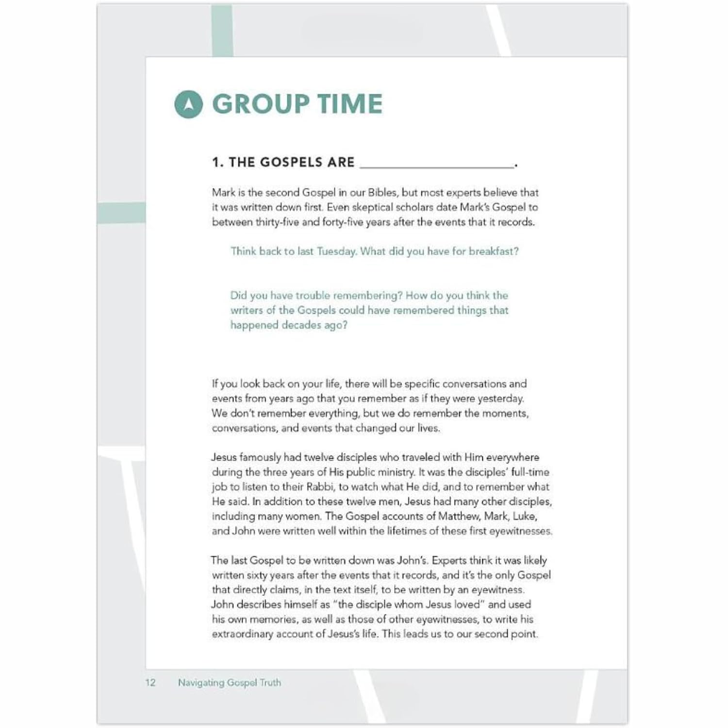 Navigating Gospel Truth - Teen Bible Study Book with Video Access: A Guide to Faithfully Reading the Accounts of Jesus’s Life