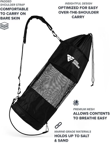 Miniatura 3 de Rogue Endeavor Bolsa de esnórquel plegable de malla, bolsa de natación, bolsa de buceo, bolsa de barco de alta calidad con diseño plegable, elástico
