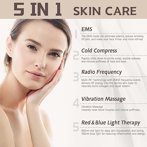 Miniatura 3 de Máquina facial de radiofrecuencia  Uso en el hogar Anti-envejecimiento de la piel Apriete Rejuvenecimiento Dispositivo de cuidado de la piel,