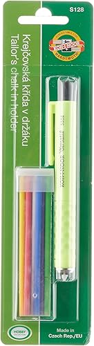 Miniatura 5 de Koh-I-Noor Set de tizas de sastre S128 con soporte 6, varios colores, 7 piezas