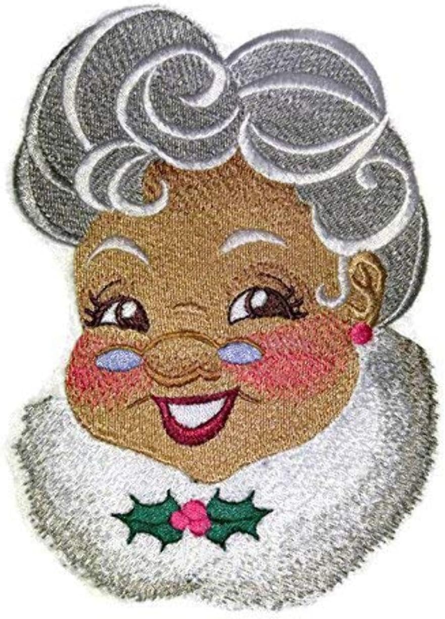 Merry Christmas [So-Sweet Mrs. Claus] Embroidered Iron on/Sew Patch [4.66" *6"]