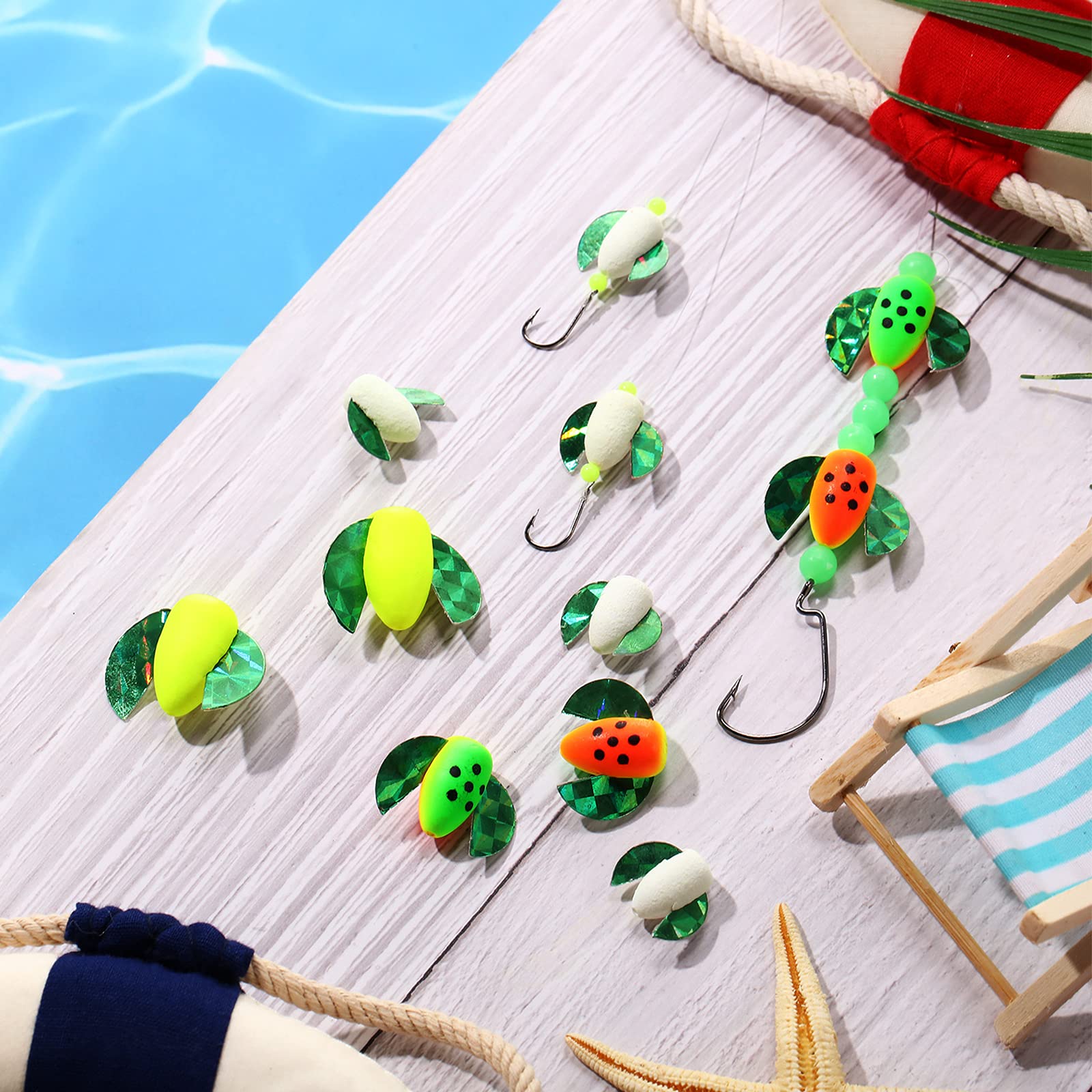 5 Flotteurs De Pêche Ovales à Bulles - Pour Mer, Rivière, Truite, Perche - Réglables En Flottabilité