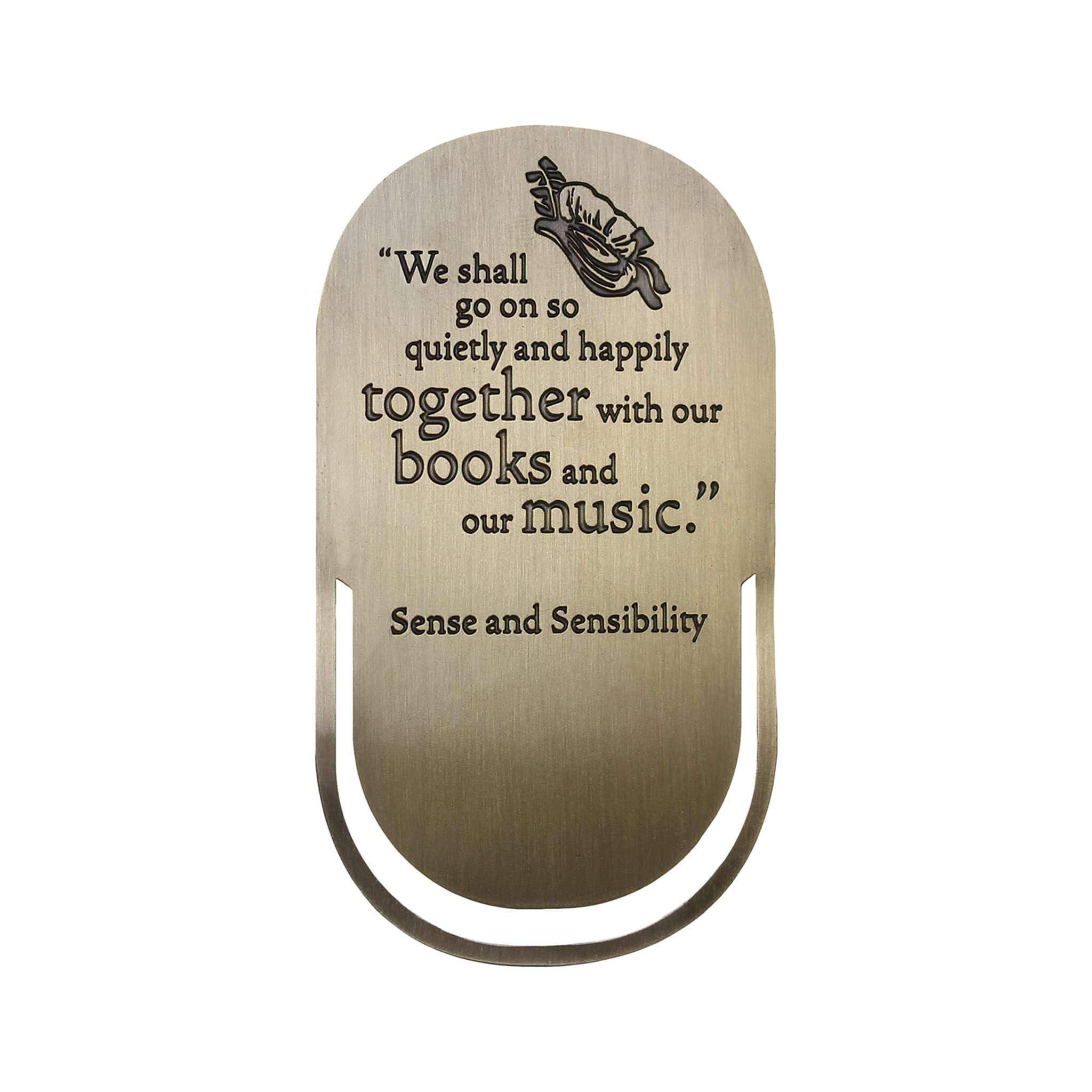 NEW Jane Austen Sense & Sensibility Metal Bookmark from Pulteney Press