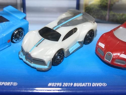 Miniatura 4 de Micro Machines 2021 Serie 5 World Pack #14 Bugatti Speed Legends Tipo 35, EB110 Super Sport, Divo, Veyron, Chiron
