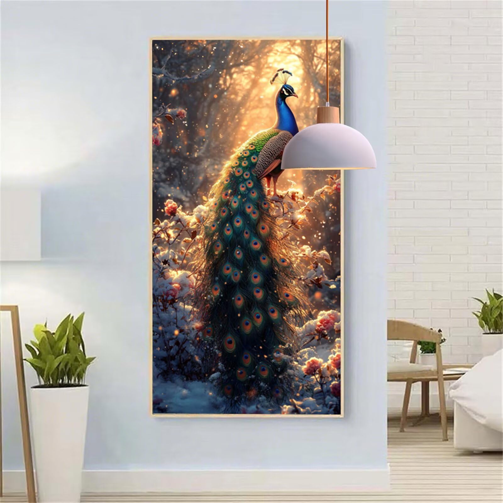 Diamentowe malowanie duże 50x100 cm diamentowe malowanie feniks 5D diamentowe malowanie świąteczne diamenty sztuka rzemiosło dorośli początkujący haft krzyżykowy zestawy do dekoracji domu Y6-984