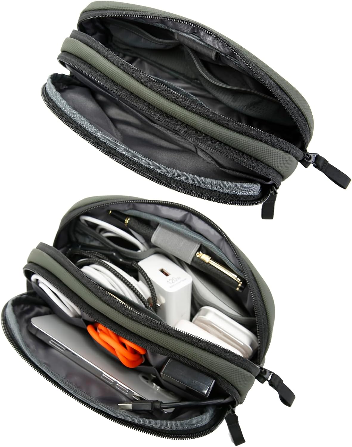 BANGE Electronics Carry Case， Travel Cable Organizer Pouch,Computer Charger Case for Cable, Phone, Hard Drive,Power Bank,Phone, Hard Drive image 3