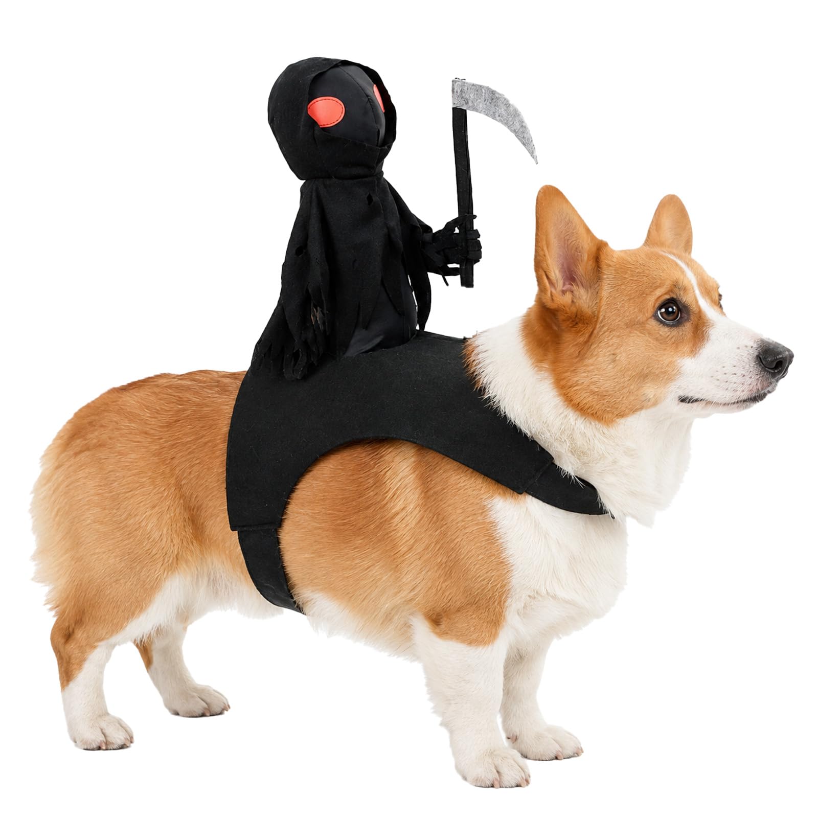 Dog Halloween Costumes, Dark Harvest Knight Pet Cosplay Clothes, L