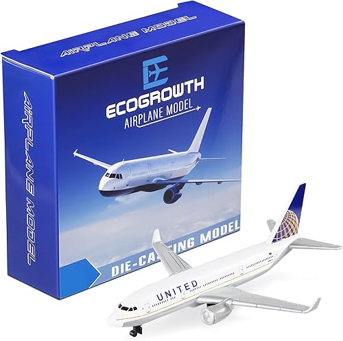 EcoGrowth United Model Airplane Aviones Diecast Modelos aviones para colección y regalos