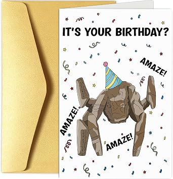 QualityLife Project Birthday Cards for Hail Mary Fans, Amaze Merch Birthday Card, Its Your Birthday Rocky the Alien Birthday Card