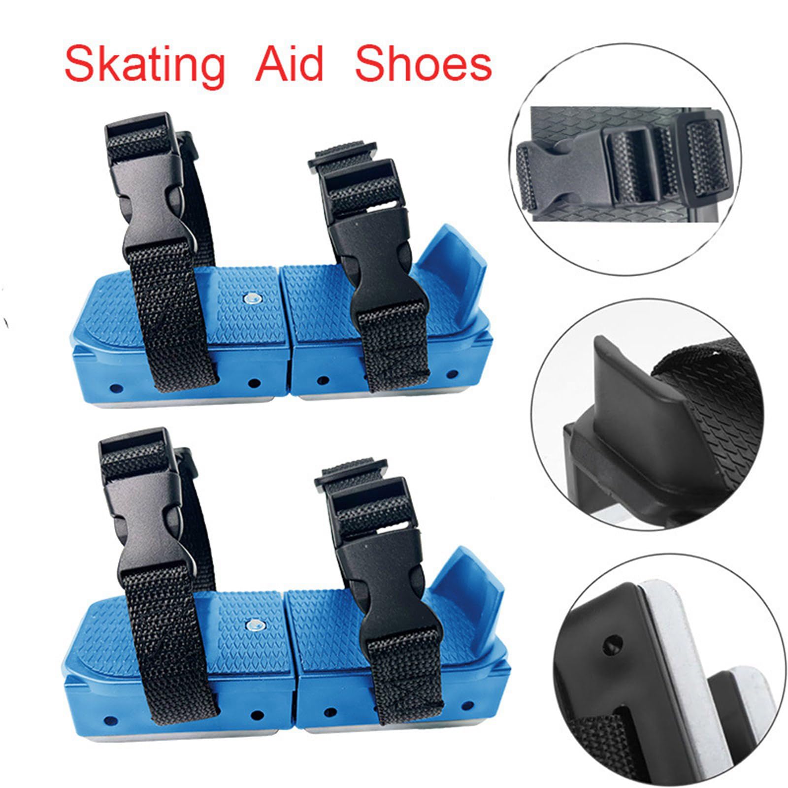 Chaussures de Ski Patins à Glace réglables Chaussures de Ski Petites Lames de Neige de Ski Snowboard Petit Ski réglable Portable