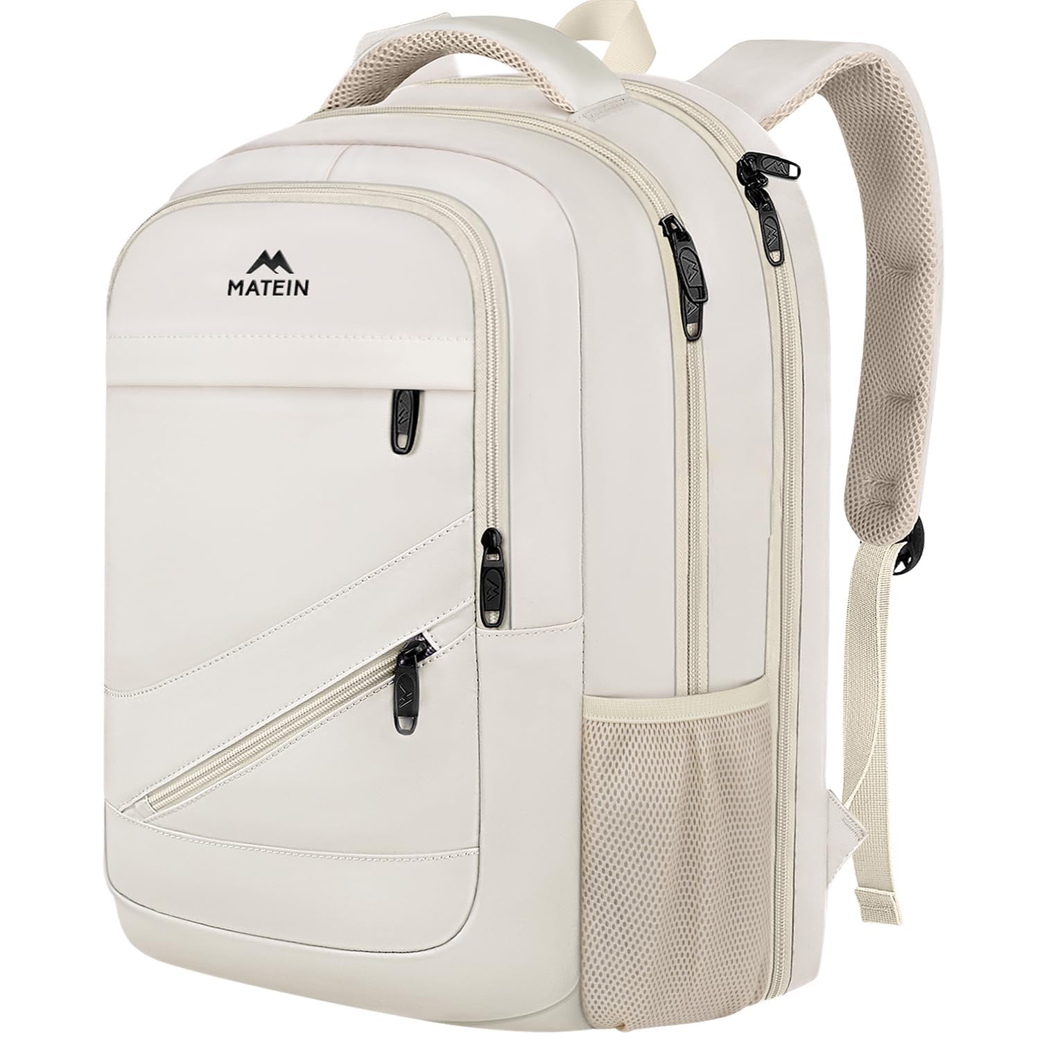 unisex-adult Laptop Backpack, Beige, 18.4 Inch