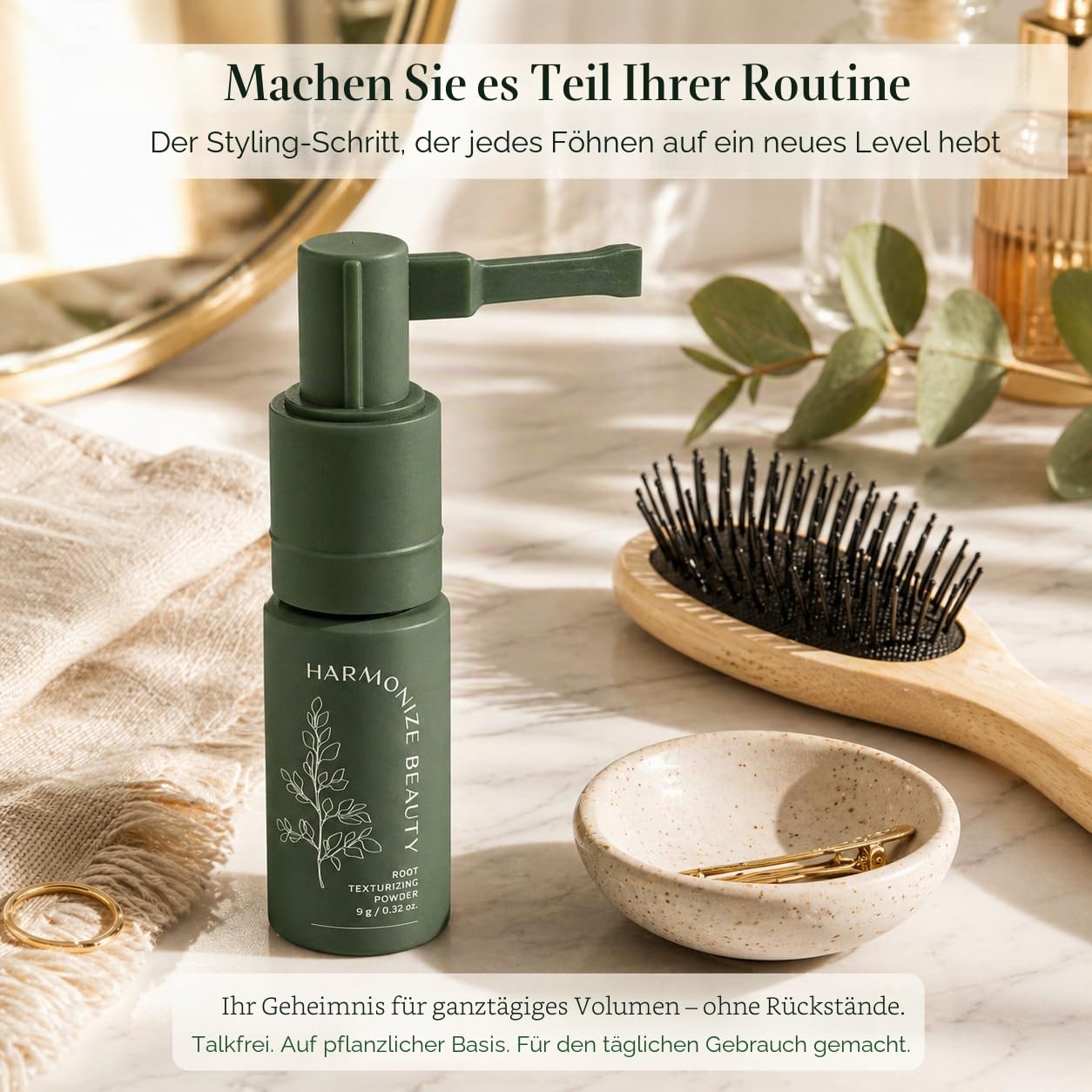 Harmonize Beauty - Sofortiges Volumen und Lift: Erzielen Sie in Sekunden ein Volumen in Salonqualität mit unserem leichten Texturpulver, das entwickelt wurde, um die Wurzeln zu stimulieren und das