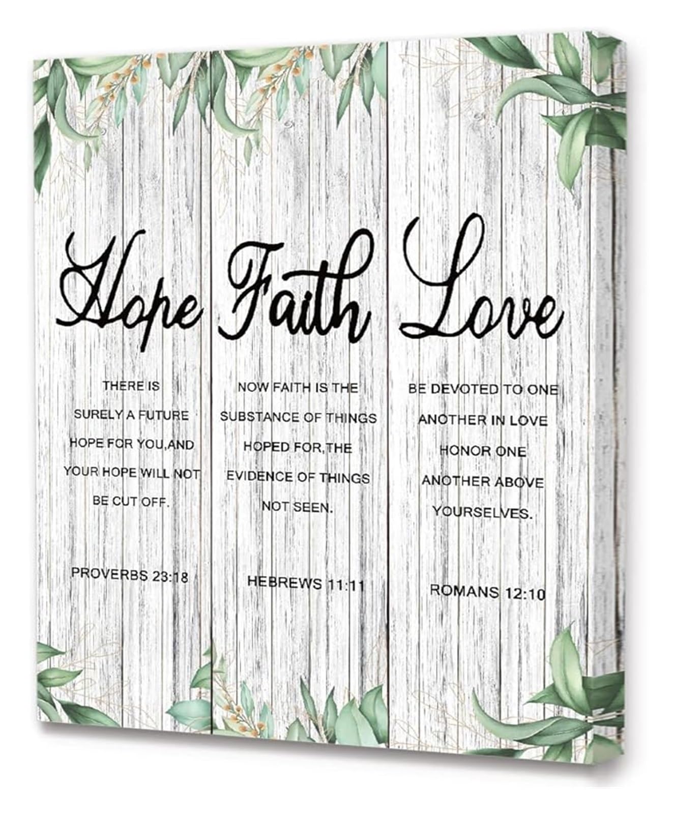 Mdbjtcyzn Unframed Christian Scripture Poster Hope Faith Love Jesus Wall-Art Religious Decor For Church Bedroom Home(,16X24inch(40X60cm))