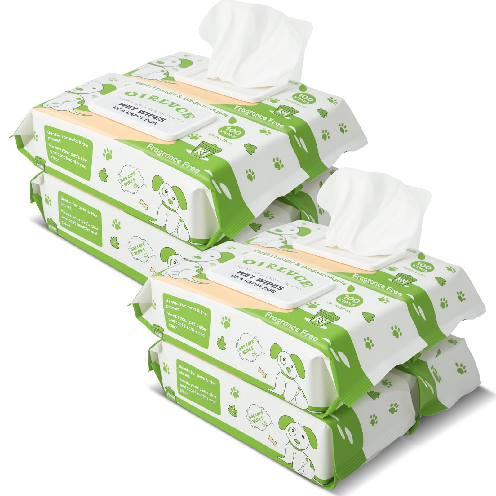 OIRLVCE 800Pcs Pet Wet Wipes, Hypoallergenic, Cleaning and Hydrating