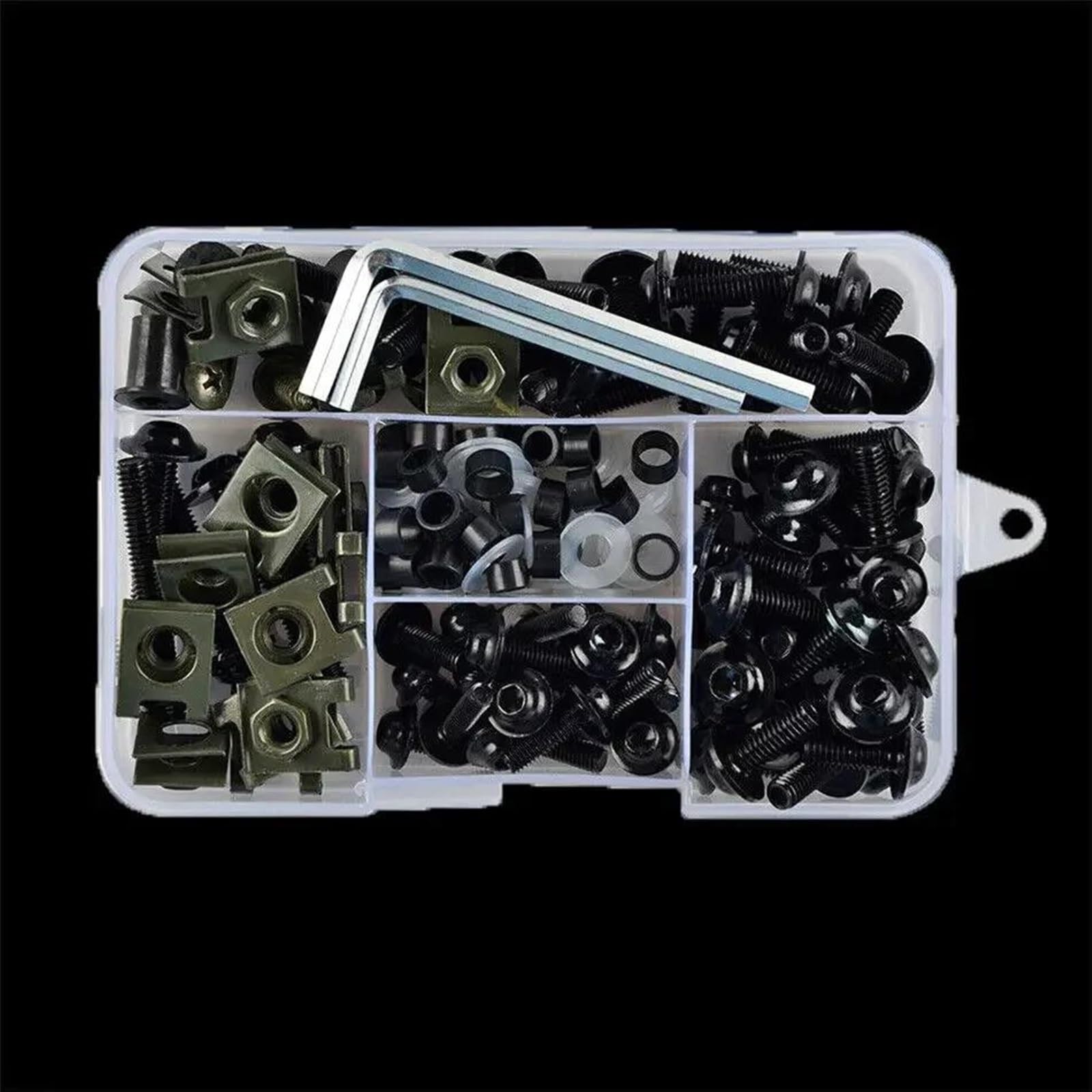 177PCS Fairing Bolts Kit CNC Screws Nut For CBR600RR CBR900RR CBR929RR CBR1000RR CBR 600RR 900RR 929RR 1000RR 600 CNC Alloy(Black)