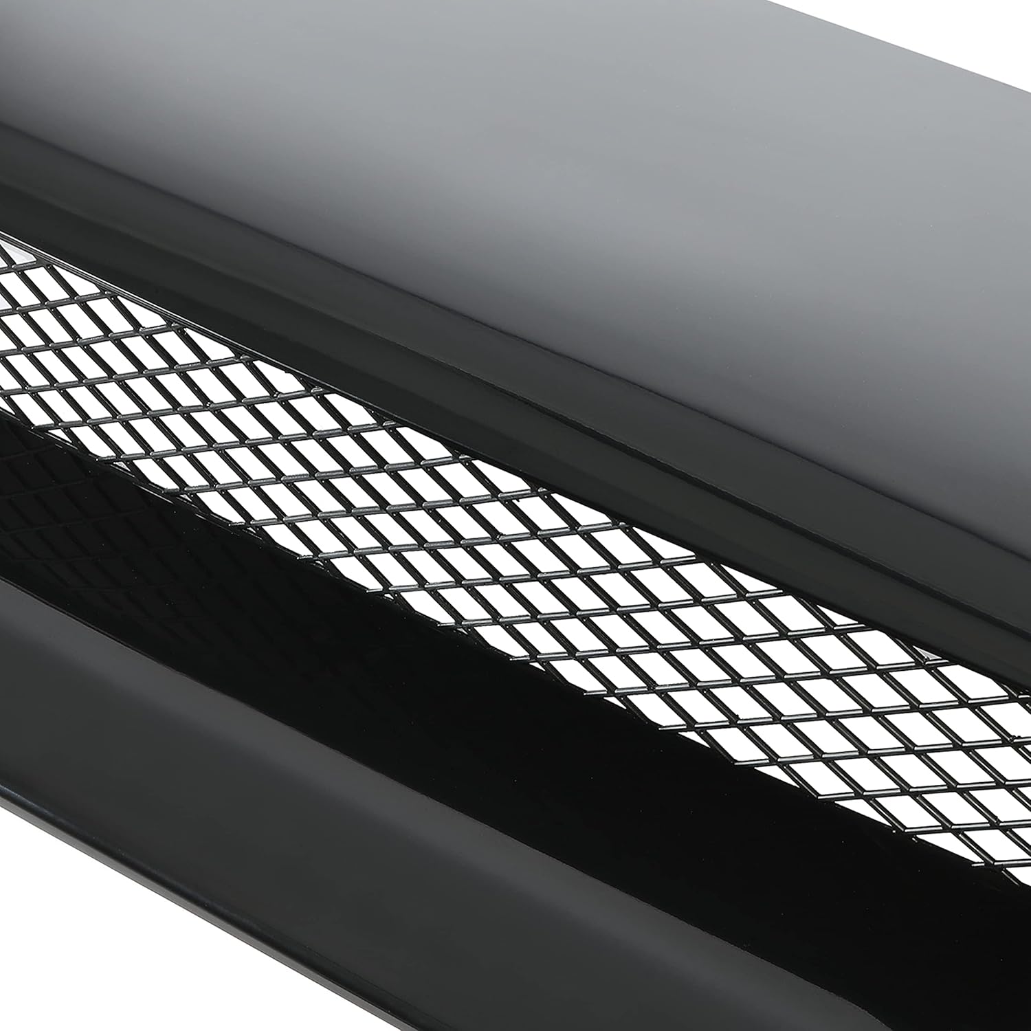 KUAFU Front Hood Scoop w/Mesh Grille Compatible with 2015-2021 Subaru WRX STI Replace for 90821VA001NN 90829VA010NN Hood Bonnet Unpainted - Black