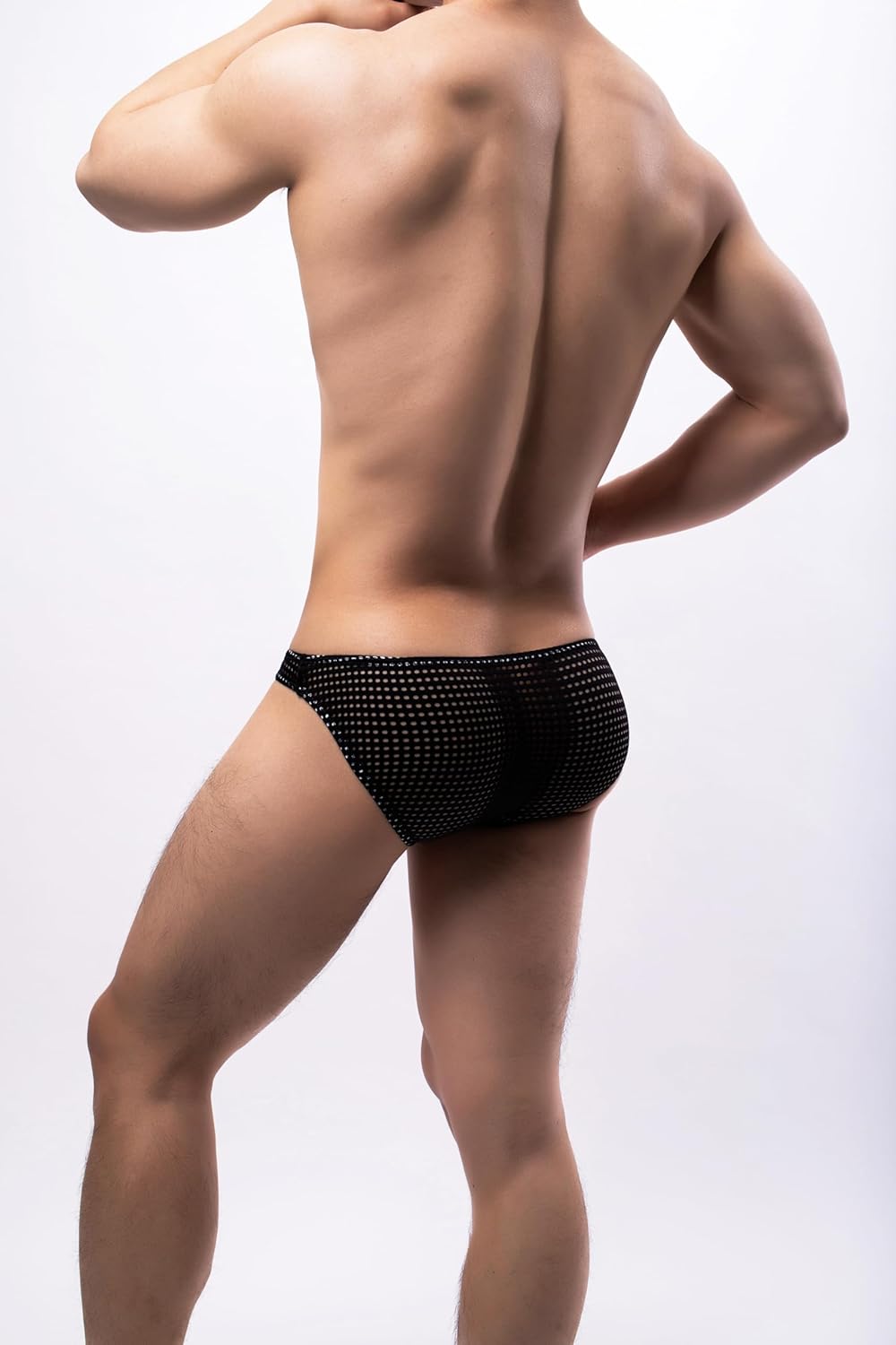 SOOMOOD Men's Low Rise Breathable Mesh Briefs - Stylish and Comfortable Everyday Underwear 3 Pack - Image 5