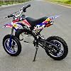Mini Dirt Bike for Kids, 49Cc 2-Stroke Gasoline Pocket Motorcycle, 2L Tank, Max Speed 60 Km/h