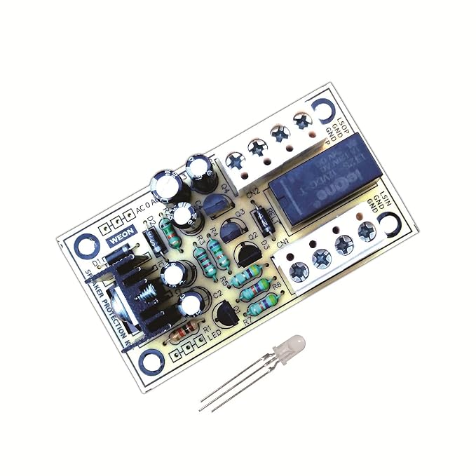WEON Speaker Protection KIT with Indication LED for 2 Channel Stereo Amplifiers, (Also Works as