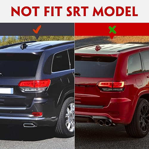 Miniatura 20 de Huray Luz trasera exterior izquierda para Jeep Grand Cherokee 2014-2021 accesorio de reemplazo de montaje de la lámpara trasera del lado del LH