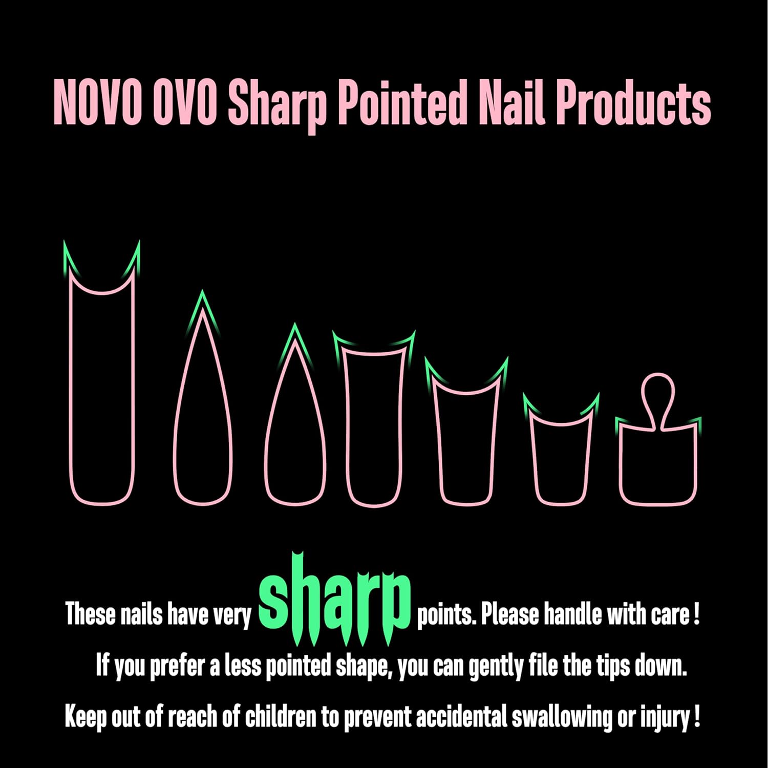 NOVO OVO Long XL Sculpted Duck Nail Tips with Moon Curve - 240Pcs White French Tip Berry Pink Flare Soft Gel Nails, Extra Thick High Apex Fake Nails for Curved Nail Beds, DIY Salon x 15 Sizes