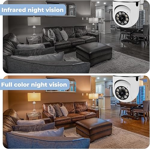Miniatura 6 de Cámara de seguridad con cable, 2.4G5G para interiores y exteriores, cámaras inalámbricas para seguridad del hogar con sensor de movimiento y alarma,