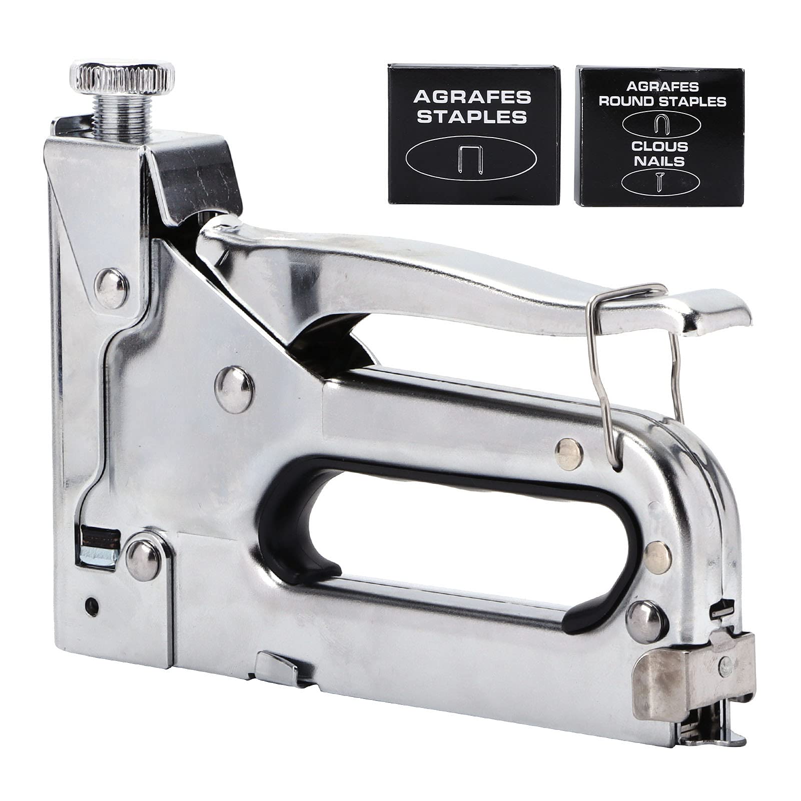 Kit pinzatrice manuale per graffatrici per carichi pesanti con funzione di rimozione dei chiodi per la lavorazione del legno, cornici e cartoni per pittura a olio, materiale in