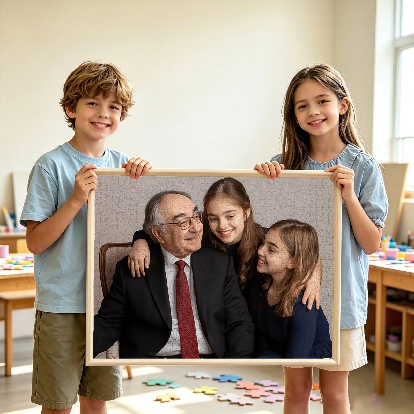 Spersonalizowane puzzle, niestandardowe drewniane puzzle fotograficzne