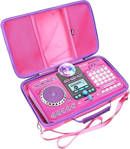 Mchoi Funda rígida compatible con VTech KidiStar DJ Mixer Rosa, a prueba de golpes, funda protectora para mezclador de DJ, solo funda