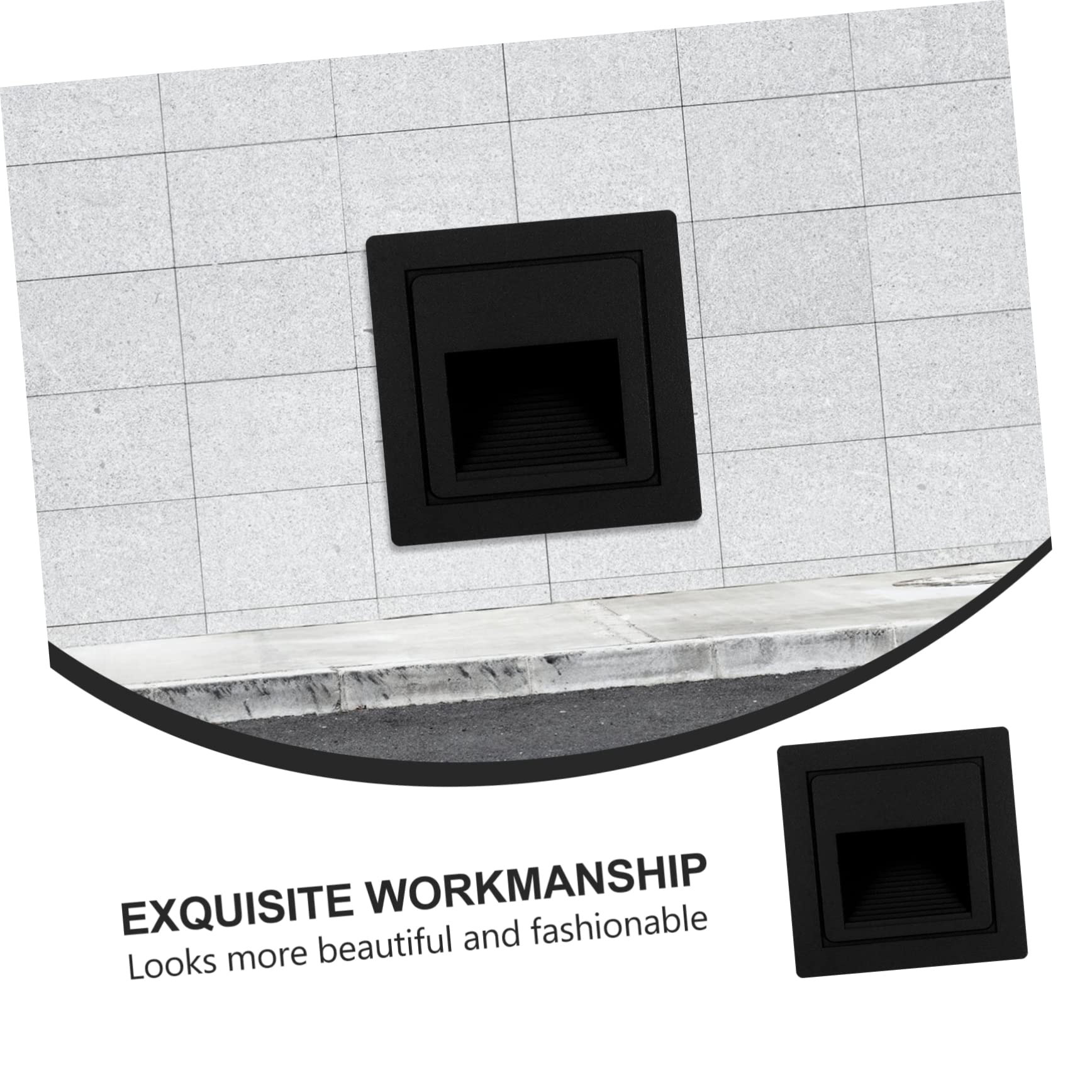 Genérico Aplique empotrable de Pared LED, Blanco Frio Luces de Escalera, Iluminación y Luces Decorativas