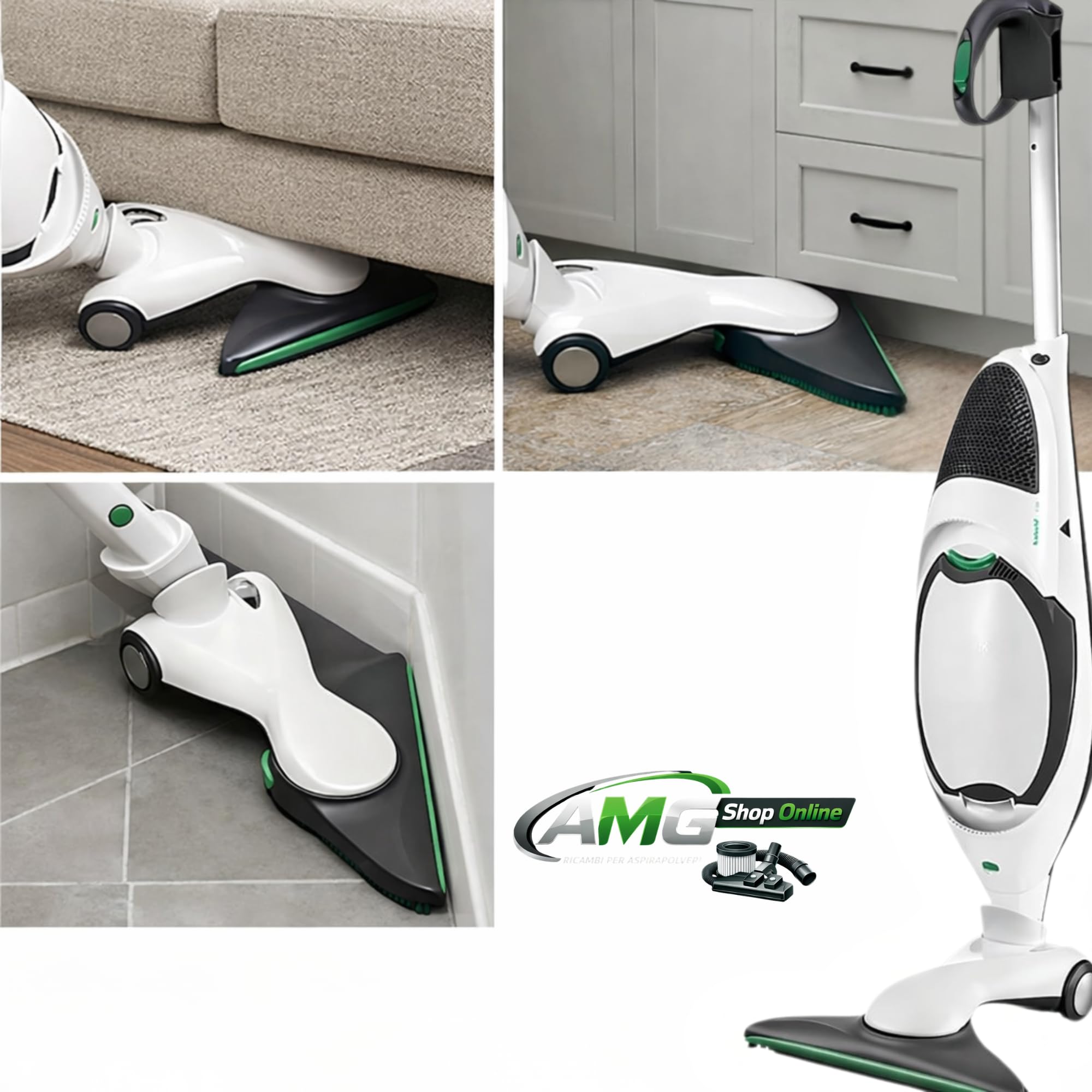 Spazzola Folletto HD50 100% COMPATIBILE - COMPRESO DI 6 PROFUMINI e 1 GRIGLIA MOTORE per Aspirapolvere VK150, Ricambio Alta Qualità per Tutti i Pavimenti - 2