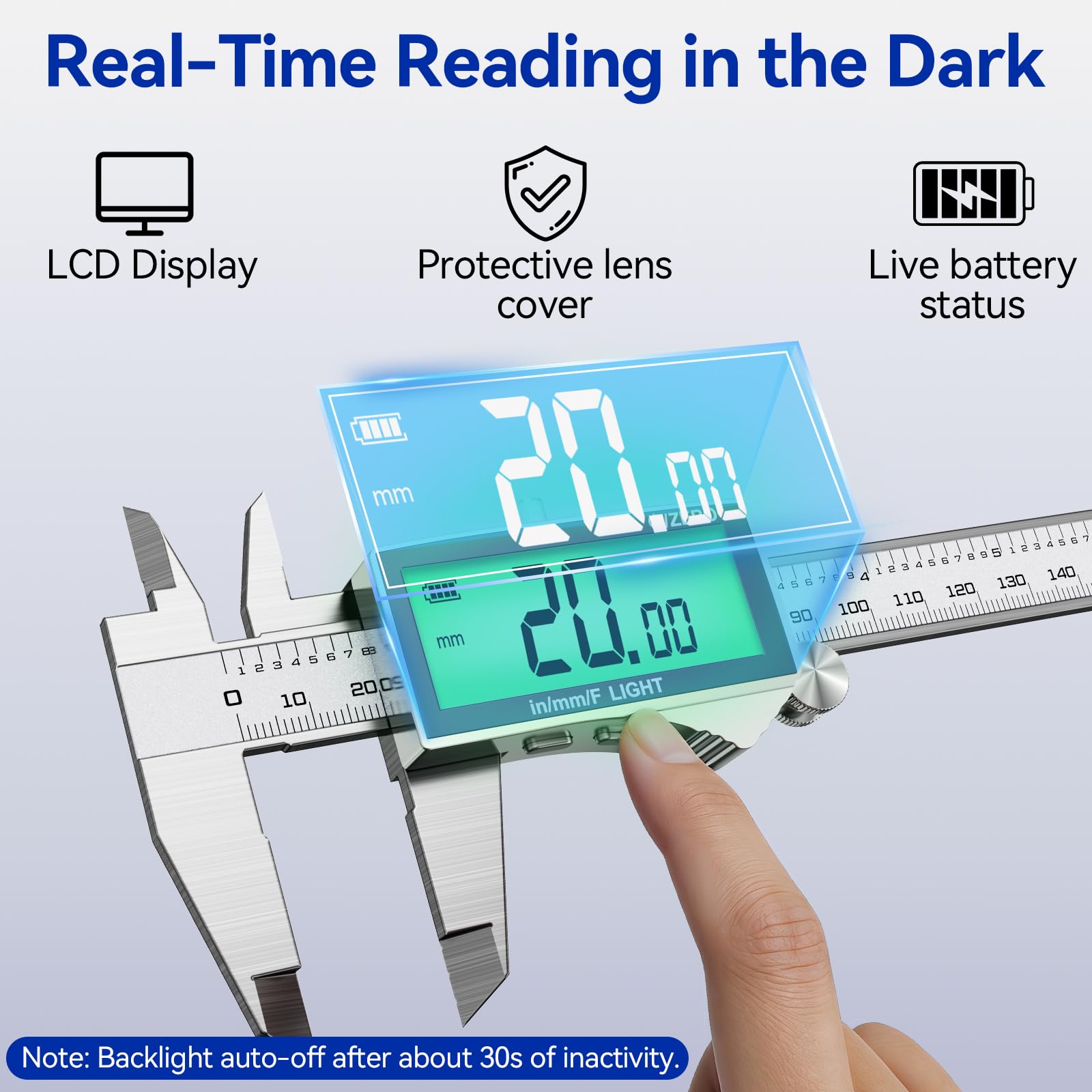 Rechargeable Digital Caliper - Precision Measurement Tool -3