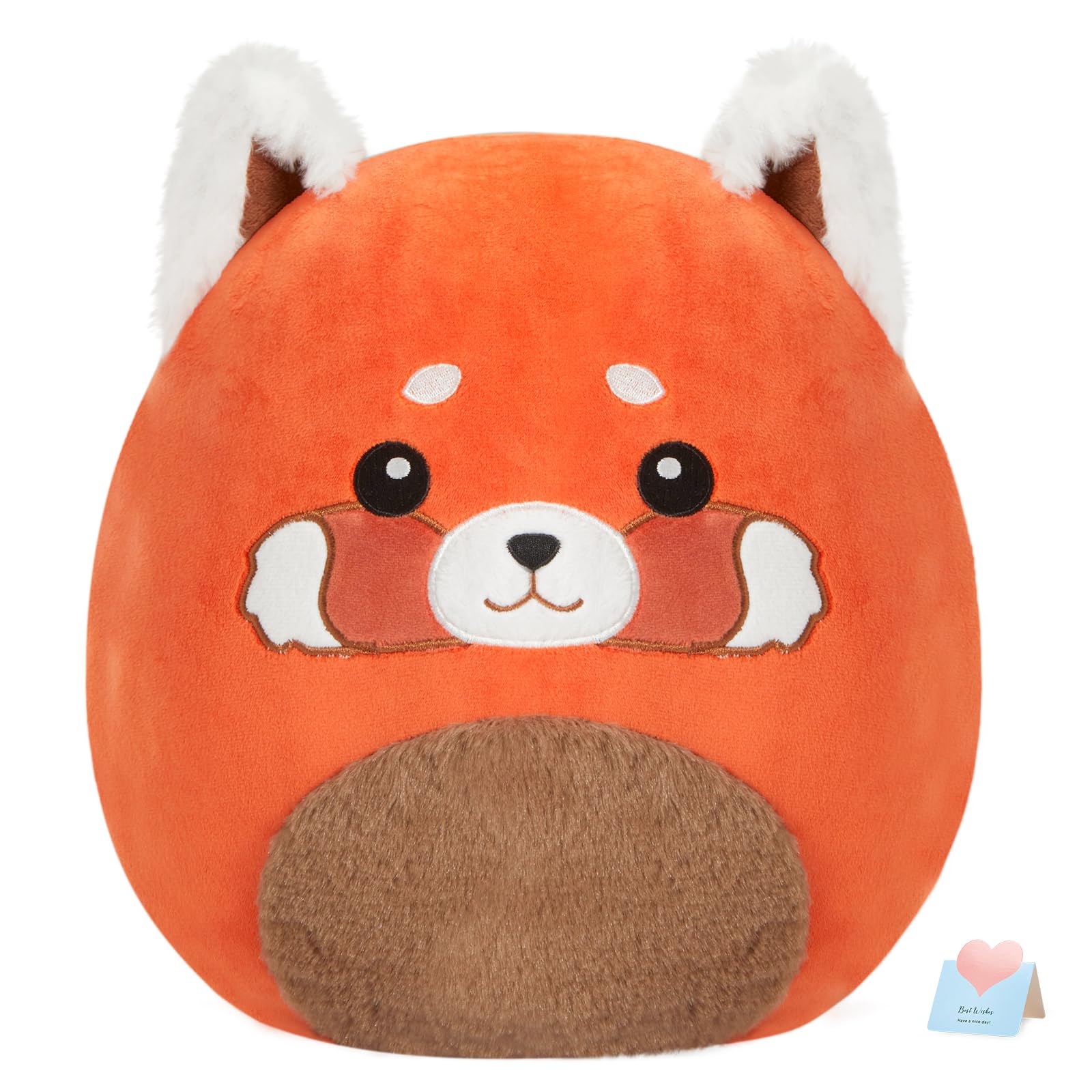 CozyWorld 13" Red Panda Plush Stuffed Animals Plushie Squishy Pillow Soft Durable Cute Toy for Bedtime Playtime for Kids Adults