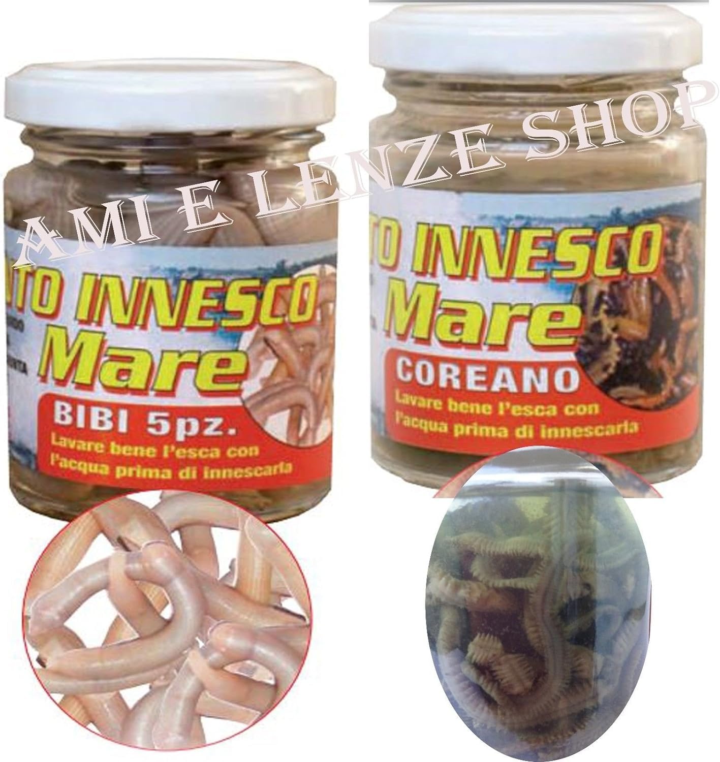 Larve Vive Per Pesca 250ml - Esche Naturali Compostabili - Alta Qualità - 2