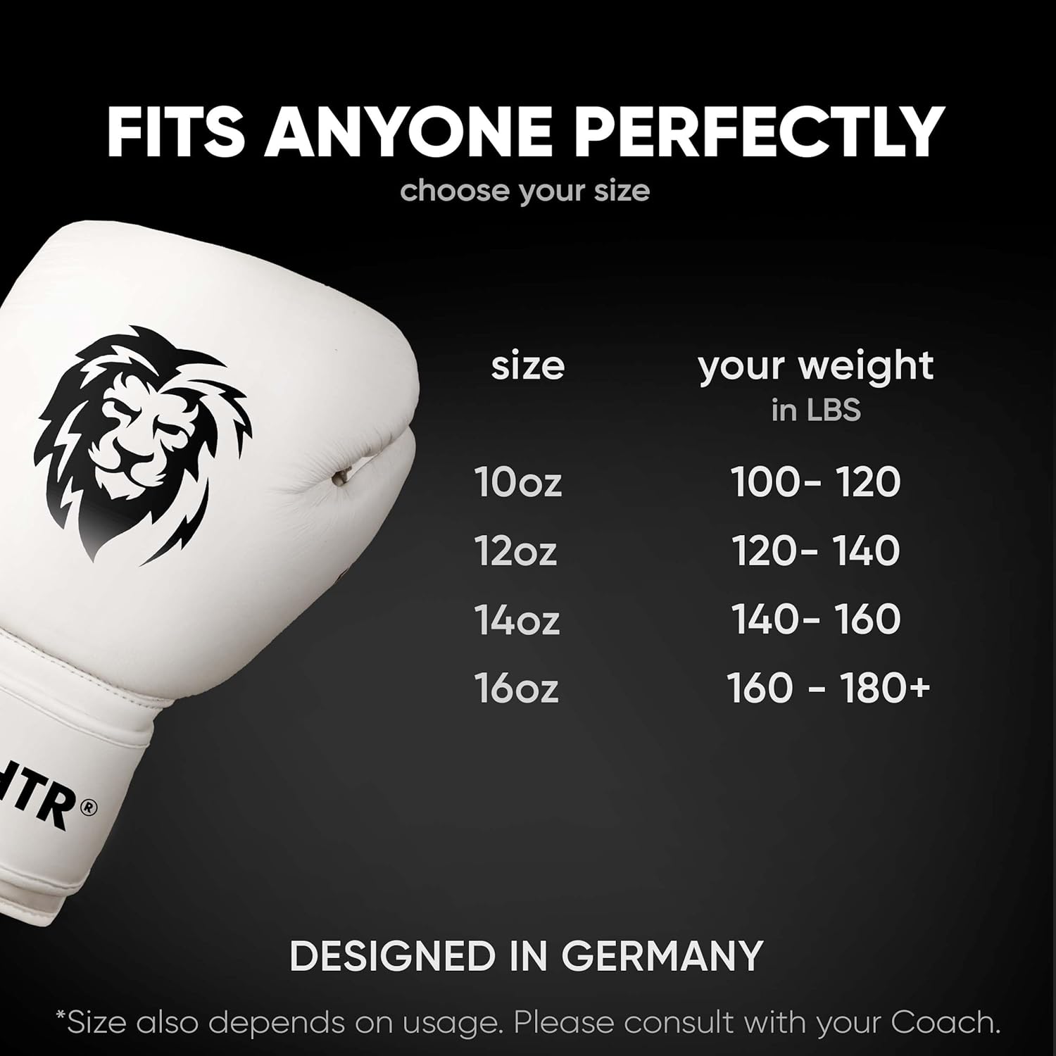 FIGHTR® Pro Boxing Gloves Made of Genuine Leather | Men and Women | for Boxing, MMA, Muay Thai, Kickboxing & Martial Arts 10 12 14 16 oz | incl. Carrying Bag