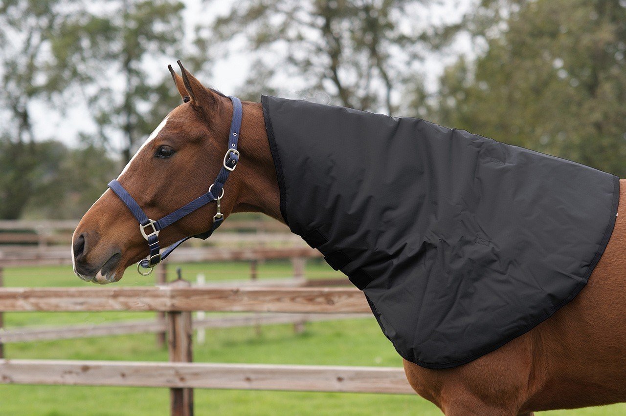 qhp Cuello notebook Turnout 200 g Relleno Impermeable para mantas con anillas en D