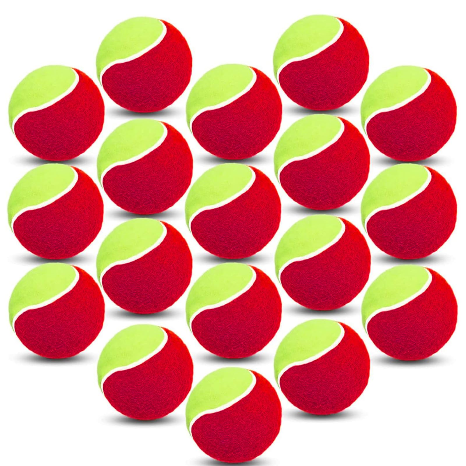 XJBTBA Palline da Tennis, morbide, Elastiche, a Bassa Compressione, Senza Pressione, Strumento per Allenamento in Massa, Colore Arancione, per la Pratica Giovanile all'aperto