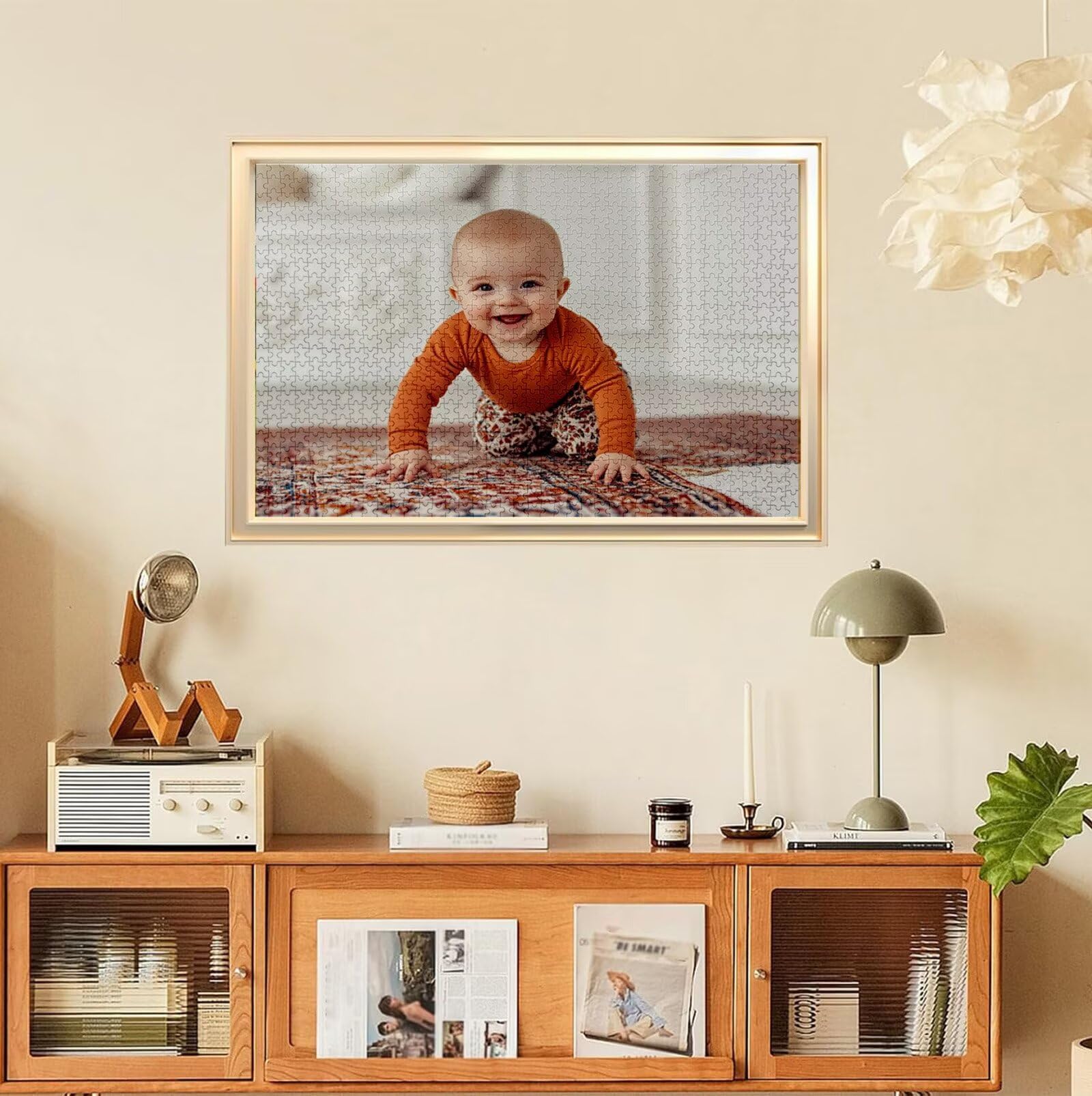 Puzzle Personalizado con Foto, Personalizada Rompecabezas Personalizado Diseña tu Logo Foto o Texto, Personalizado Navidad Halloween San Valentín Parejas Niños Familia Amigos h-3557