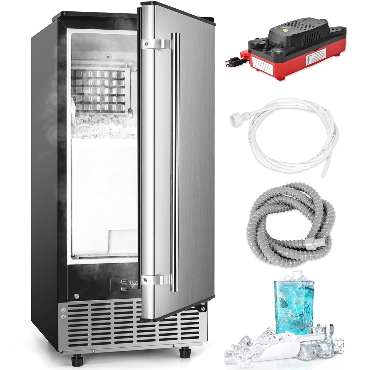 ICYGLEE Commercial Under Counter Ice Maker