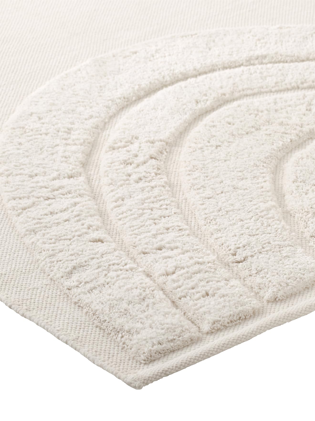 VERTBAUDET Tapis Rectangle Relief Arc-en-Ciel Viscose écru TU