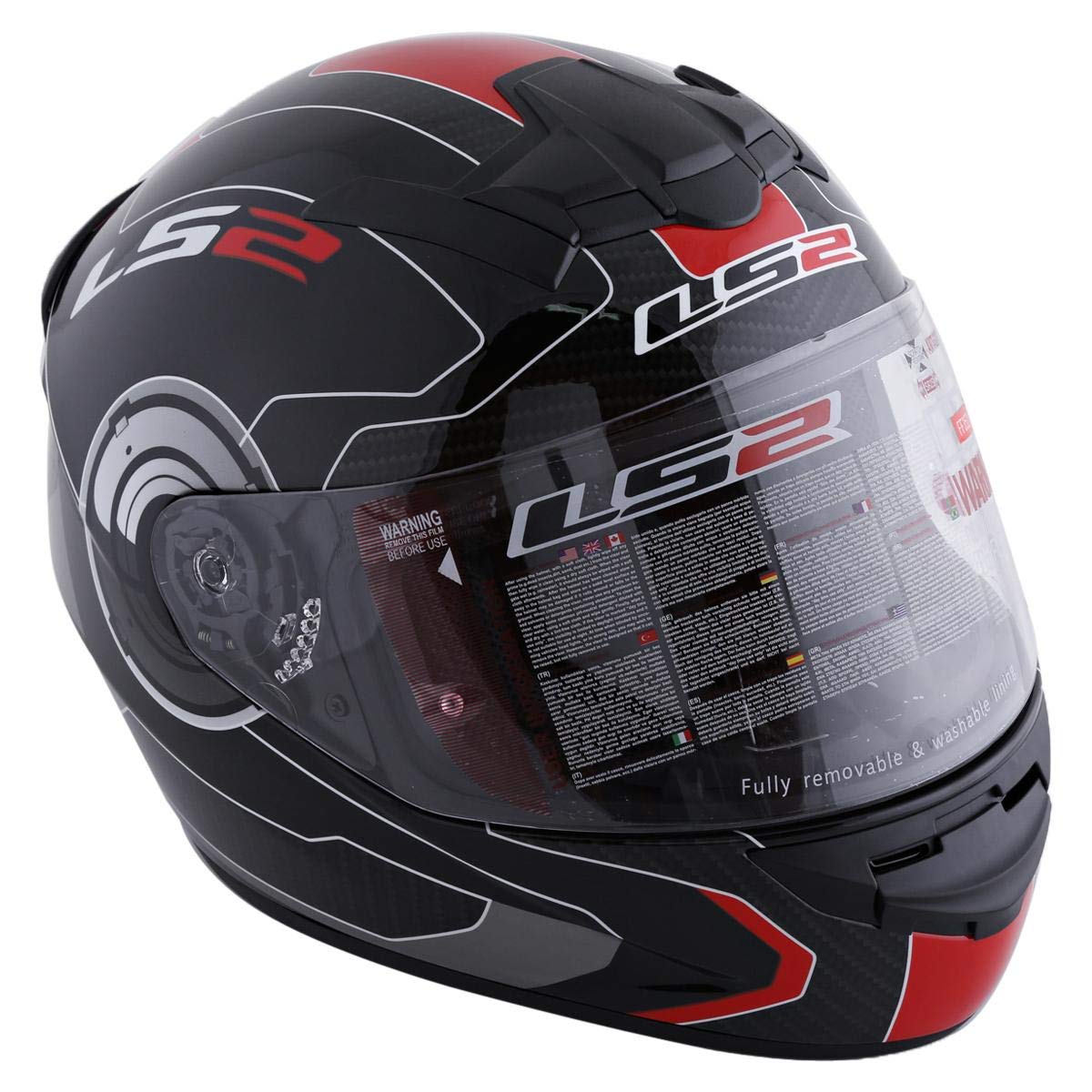 LS2 FF352 Rookie Atmos Full Face Helmet, Black and Red - XL : Buy Online at Best Price in KSA