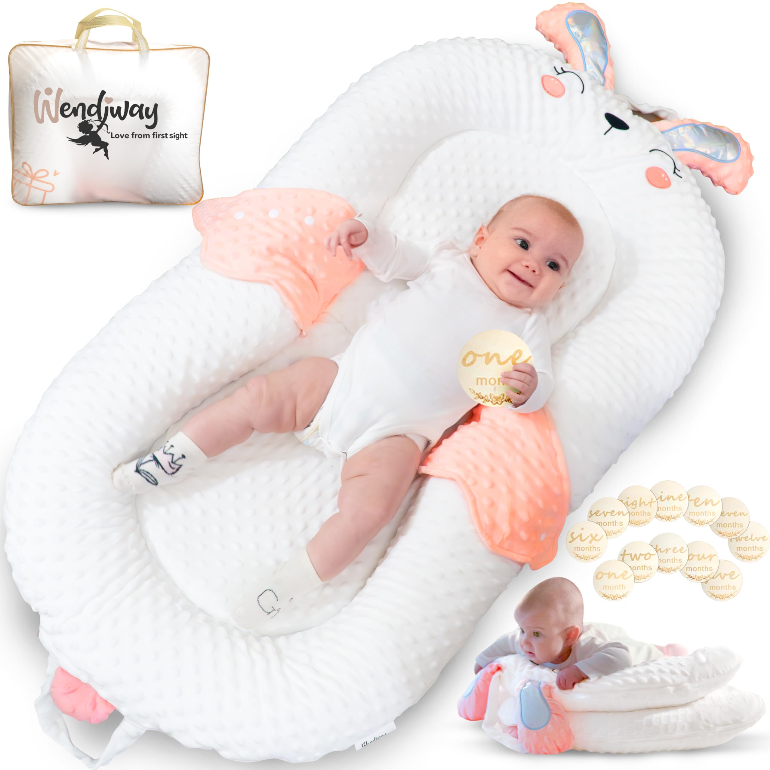 WENDIWAY Infant Support Pillow with Adjustable Side Panels 