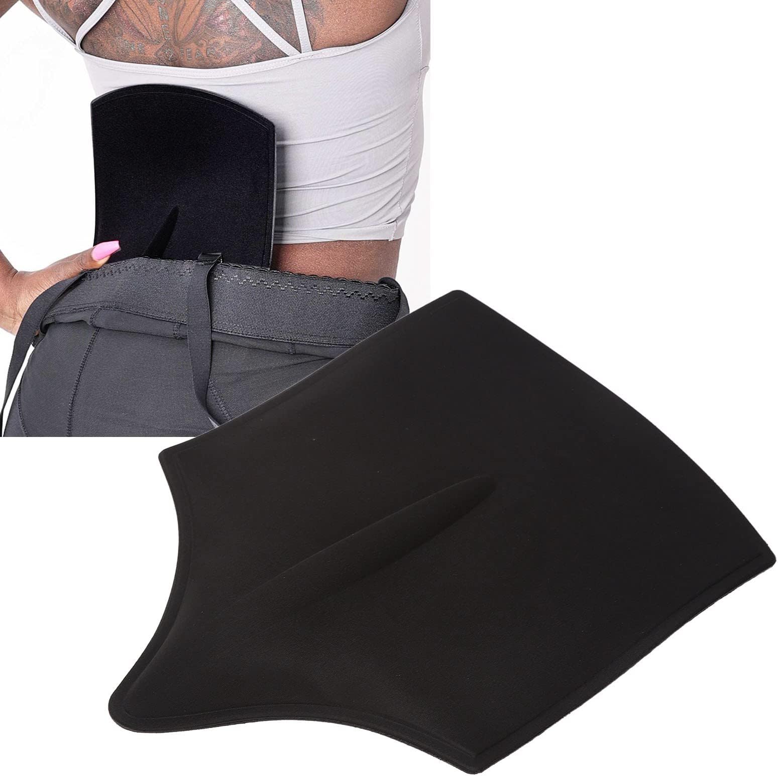 Lumbar Molder Board, Lumbar Molder Liposuction Back Board Foam Compression Lipo Ab Board Post Surgery (Black)