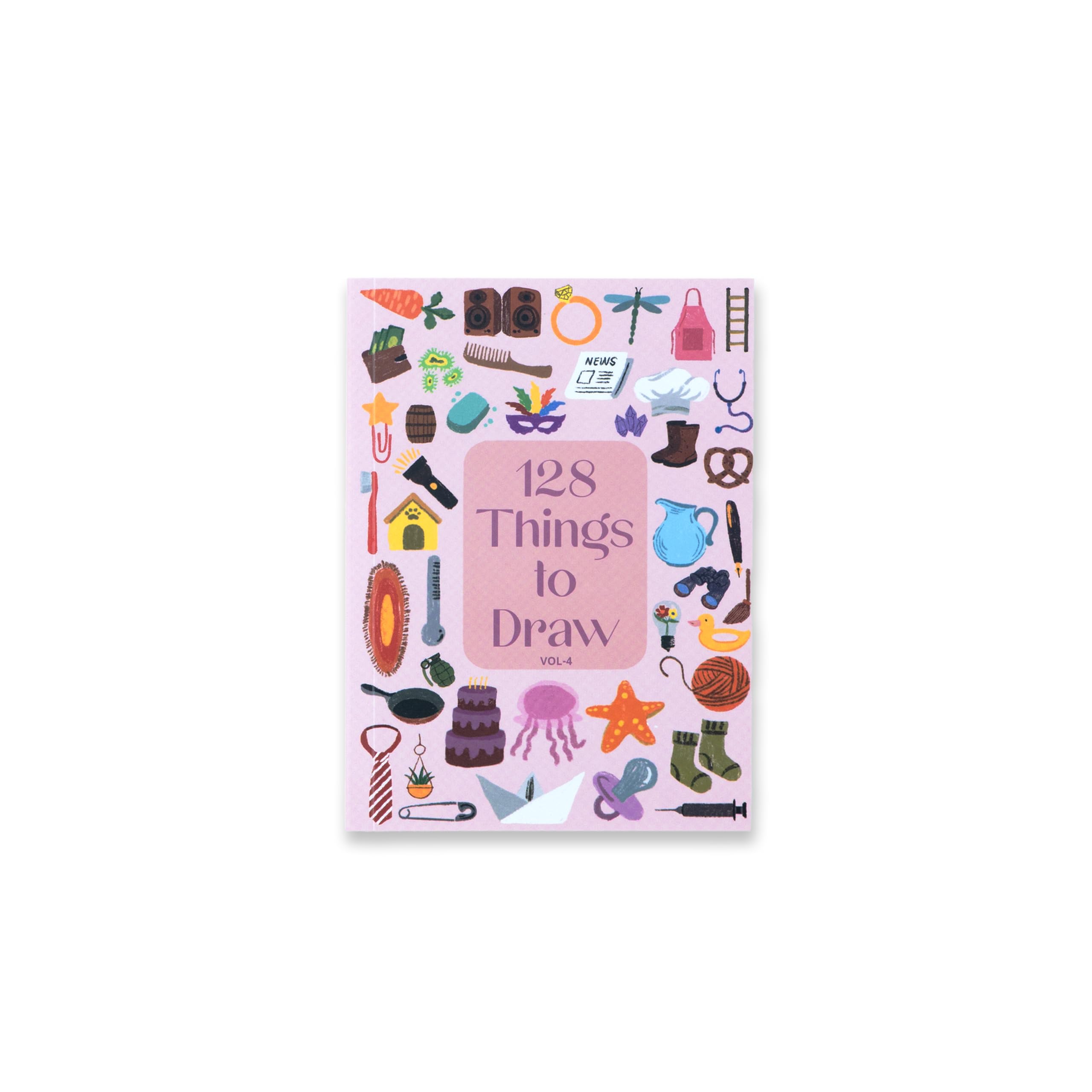 FACTOR NOTES Drawing Book: 128 Things To Draw | Suitable For All Ages | A6 Size | 128 Prompts (Volume IV)-image-4