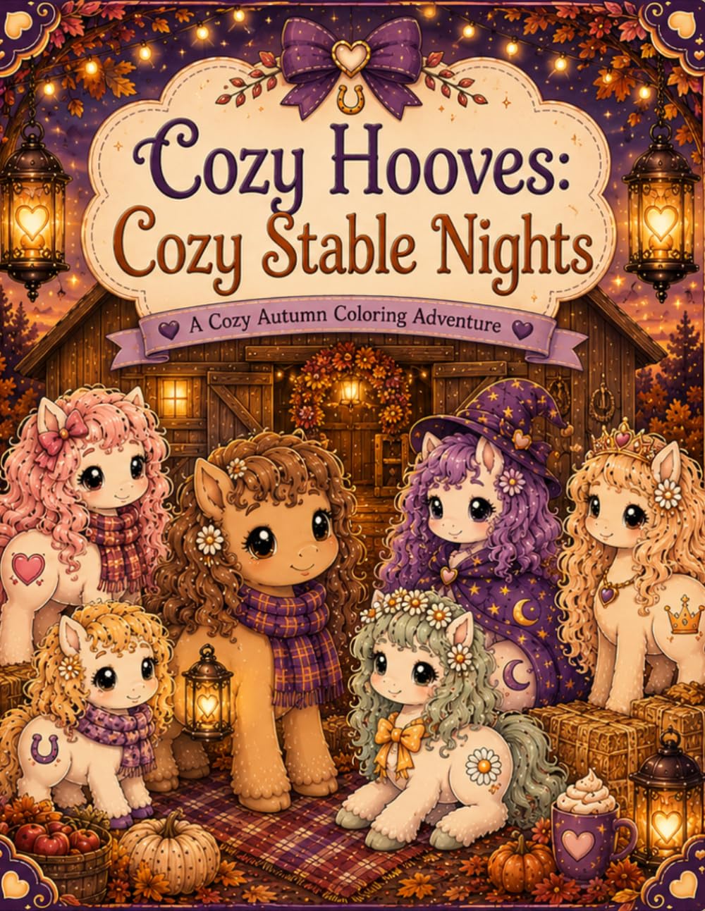 Cozy Hooves: Cozy Stable Nights: A Cozy Autumn Coloring Adventure (Cozy Hooves Coloring Series)