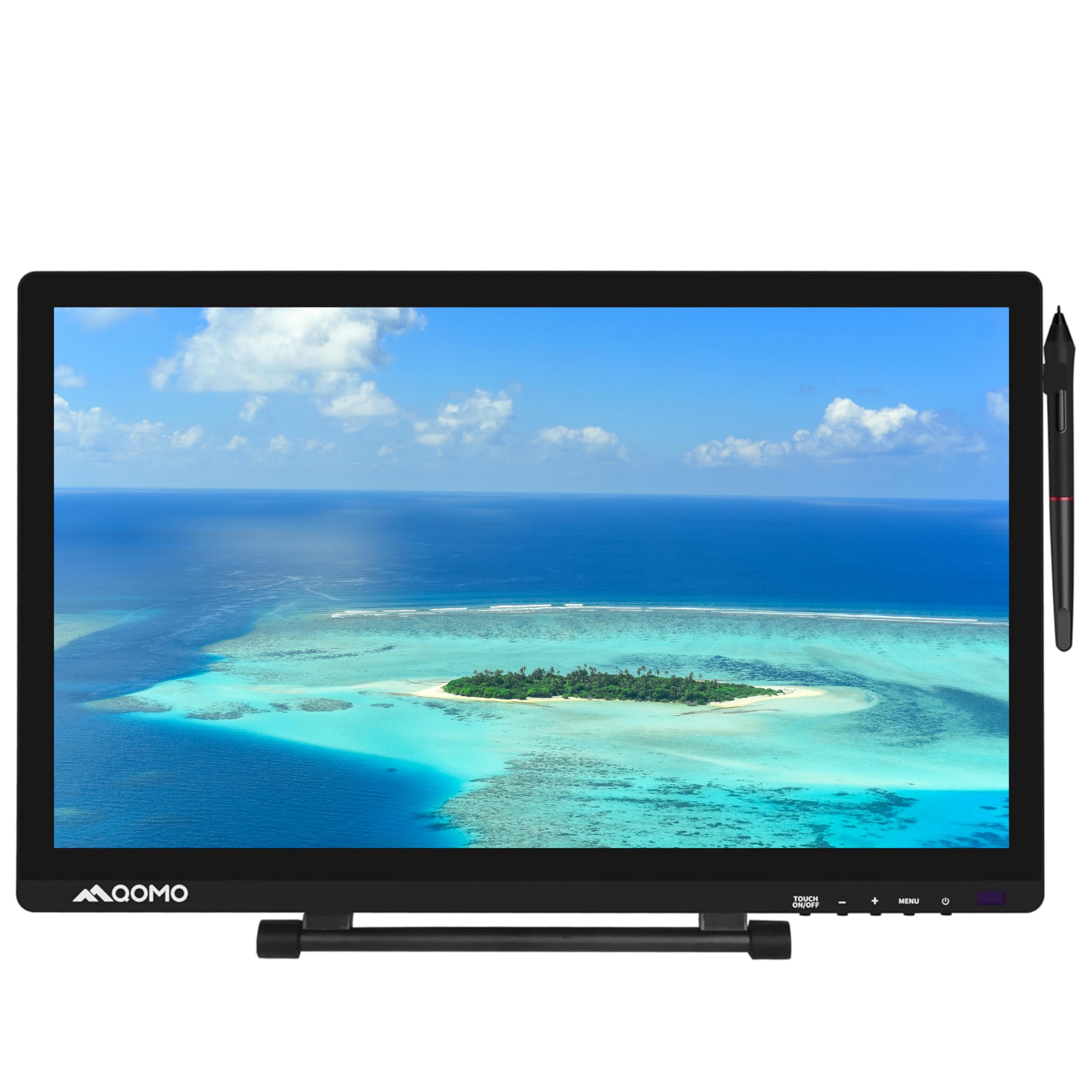 QOMO QIT 600F3 Interactive Touch Screen Podium Monitor,21-inch 1080P FHD Display,Tablet with USB HDMI, Business Meetings Table for Windows/7/8/10, Chrome OS, MAC